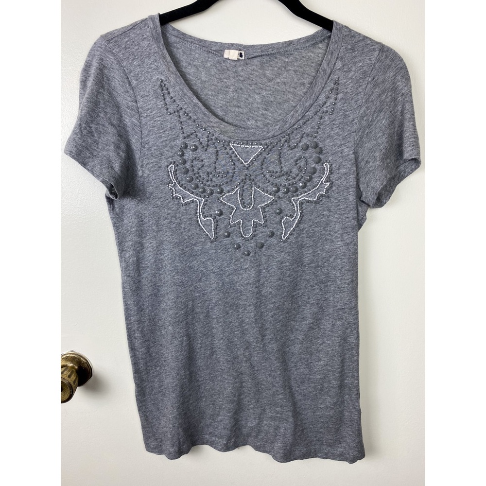 S Beaded J Crew Tee
